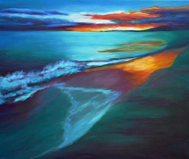 LaVista Sunset - 20 x 24 oil on canvas rs