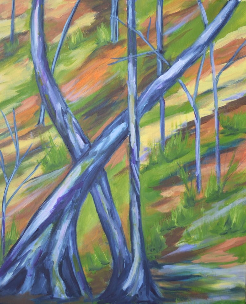 Twiste Trees - Fall - oil on canvas - 20 24